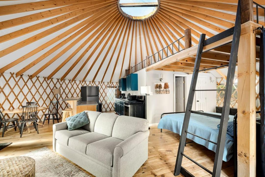 Modern Yurt W River Access, Hot Tub, Wifi & Grill Wardensville Экстерьер фото